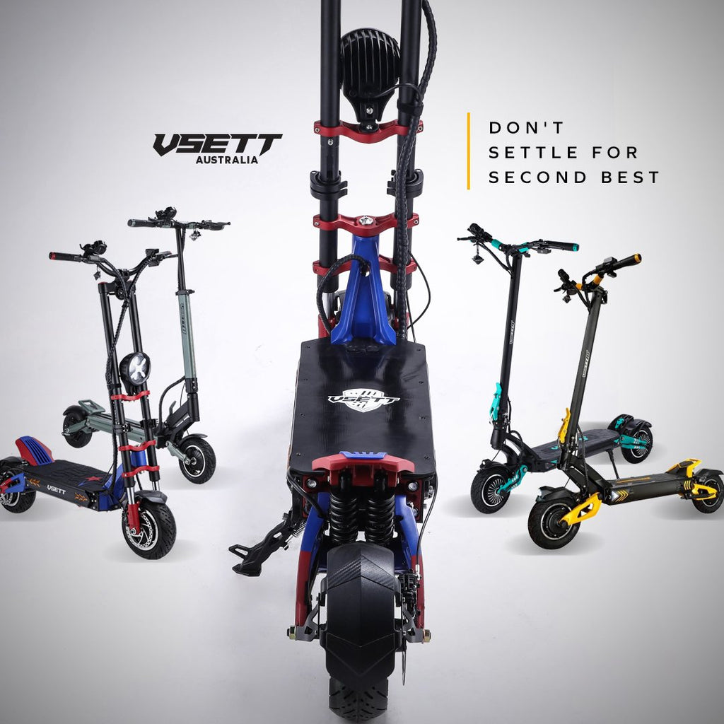 Take a good look at the specs across the epic range of Vsett scooters